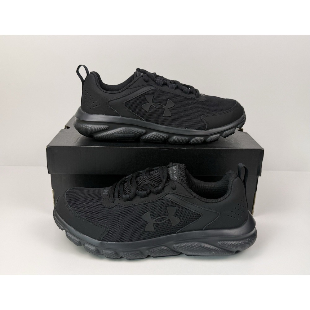 Under Armour Charged Assert Women's Size 9 D Wide Black/Black 3024862-002